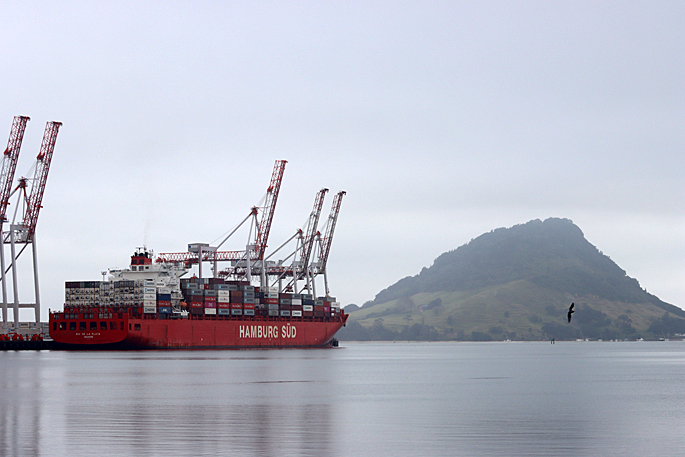 Cargo Ship Rio De La Plata in Tauranga Port